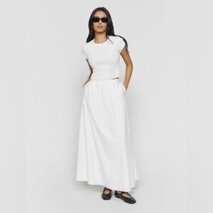 Reformation Lucy Cotton A-Line Skirt